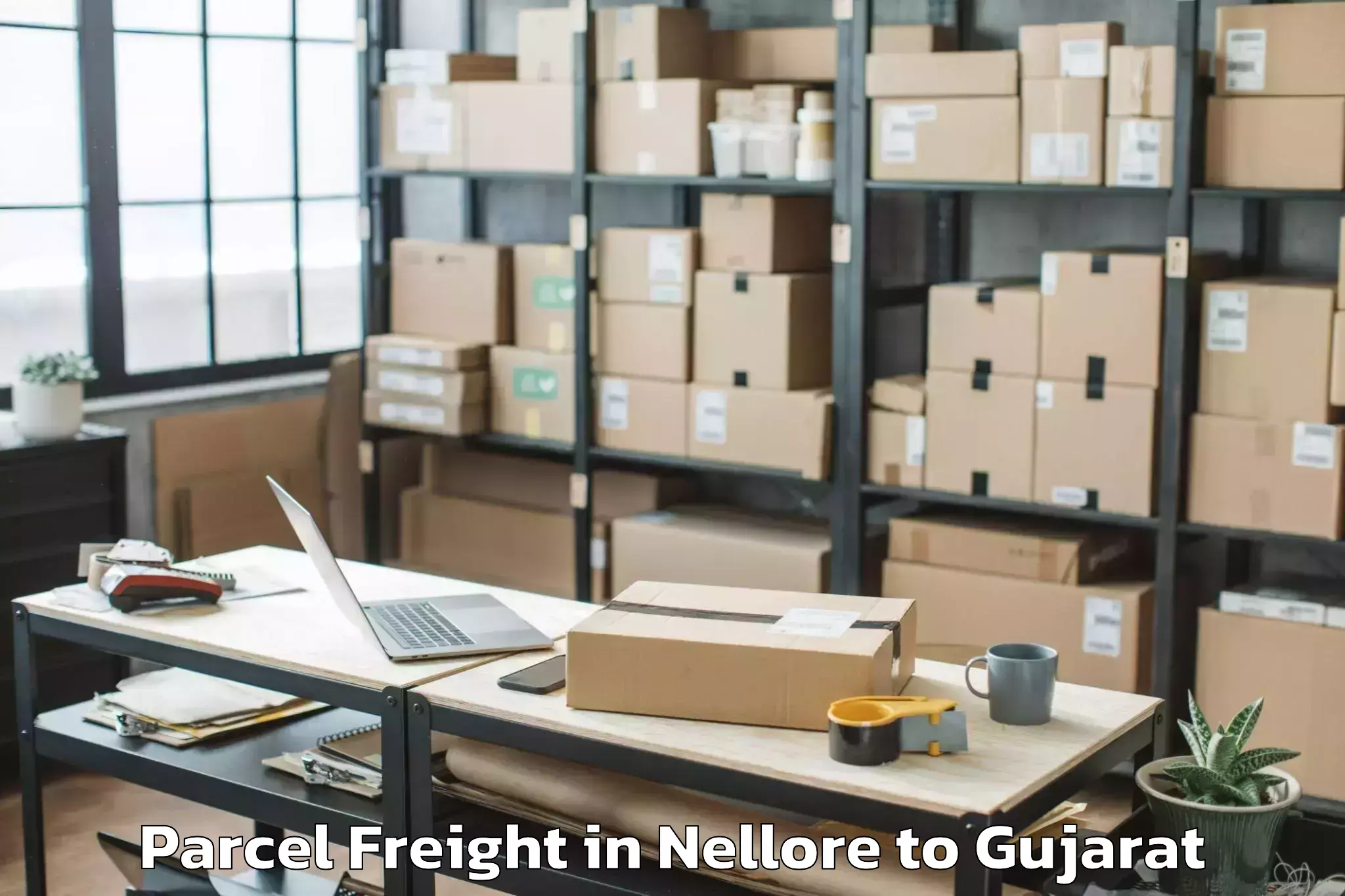 Top Nellore to Rajula Parcel Freight Available